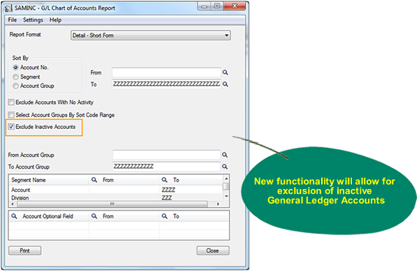 Sage 300 ERP 2012 - GL Reporting Feature Enhancement