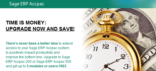 Sage ACCPAC Promotions