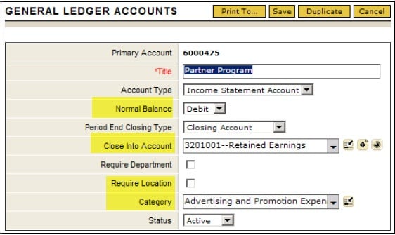 Intacct Chart of Account Comparison