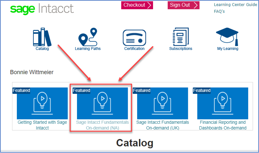 Intacct Fundamentals On Demand Training Course