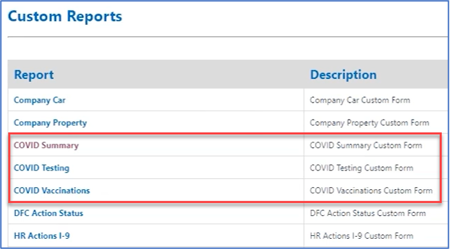 OSHA ETS Sage HRMS COVID Vaccine