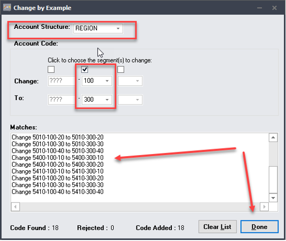 Sage 300 Account Item Number Change