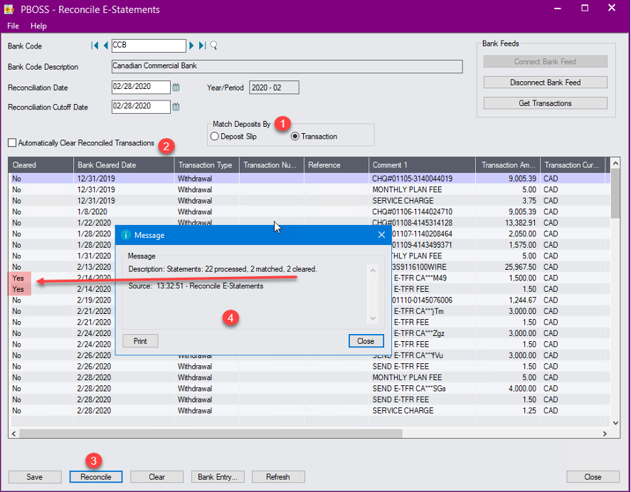 Sage 300 Accpac Bank Reconciliation Bank Feeds 