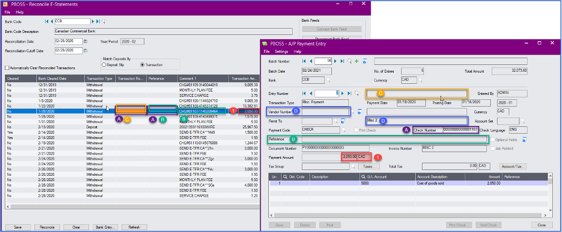 Sage 300 Accpac Bank Reconciliation Bank Feeds