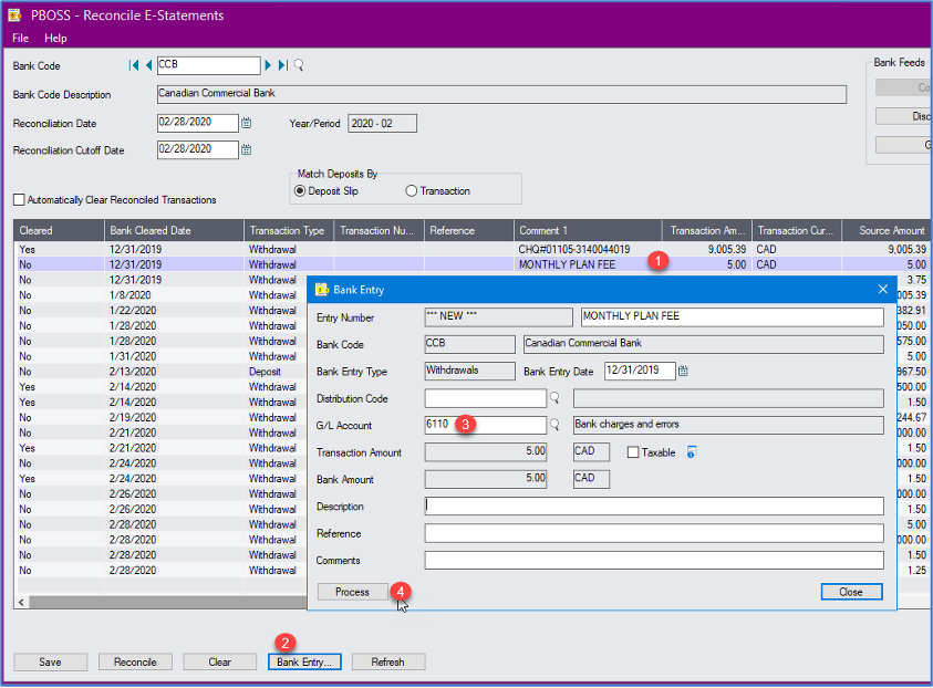 Sage 300 Accpac Bank Reconciliation Bank Feeds 