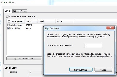 Sage 300cloud sign-out users pop-up