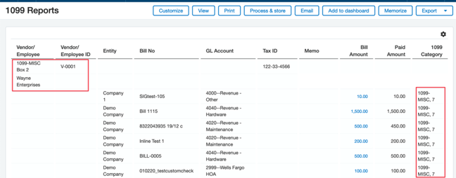 Sage Intacct 1099 Updates