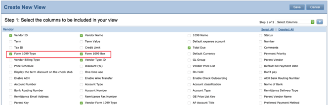 Sage Intacct 1099