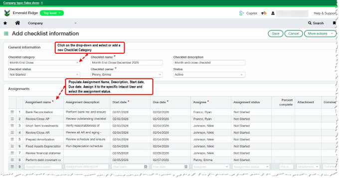 Sage Intacct Checklists 03