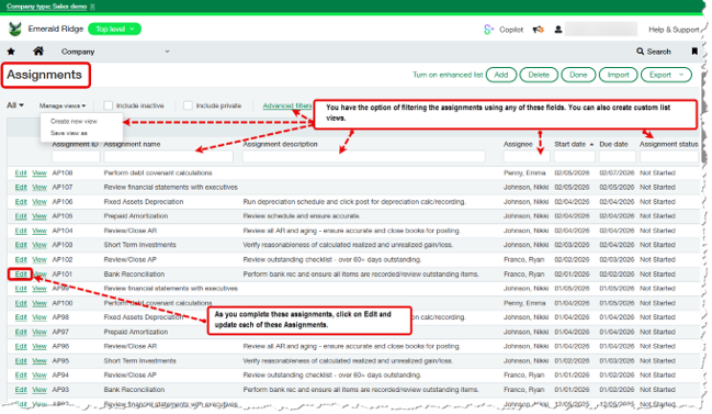 Sage Intacct Checklists 06