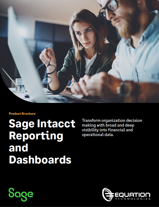 Sage Intacct Reporting & Dashboards Coverpage