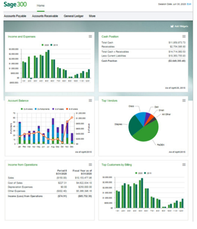 Sage 300c Homepage