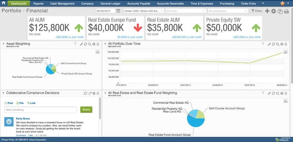 Cloud ERP software for financial services