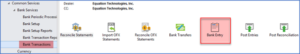 Accpac Bank Reconciliation