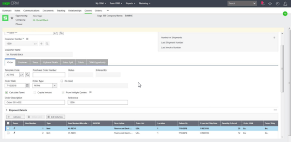 Sage 300 CRM Integration