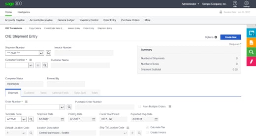 Order Entry Invoice Entry with Capture Payments