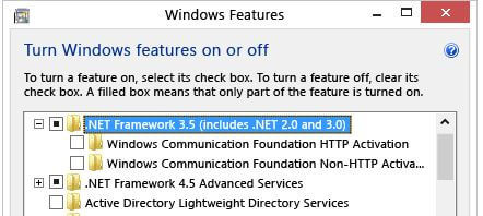 Windows features