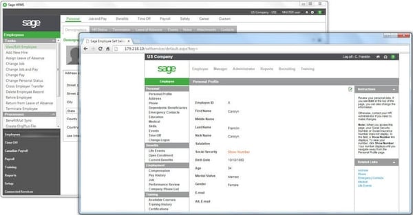 Employee Self-Service - Sage HRMS