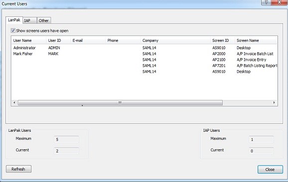 sage 300cloud sign-out selected users
